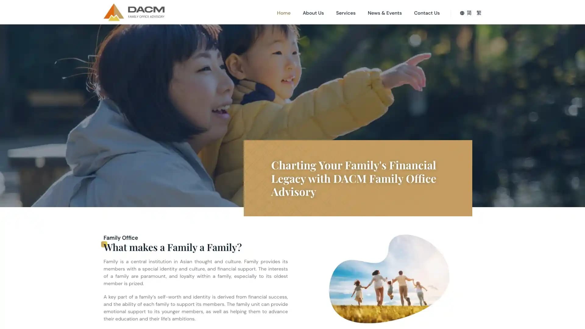 DACM Family Office Advisory portfolio screenshot