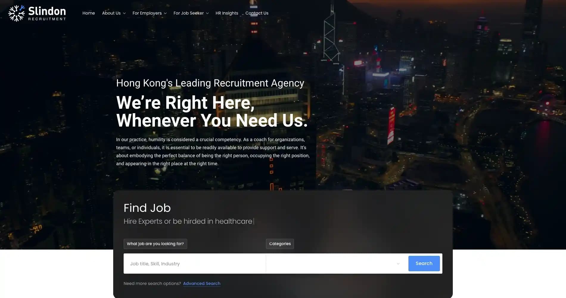 Slindon Recruitment 作品截圖