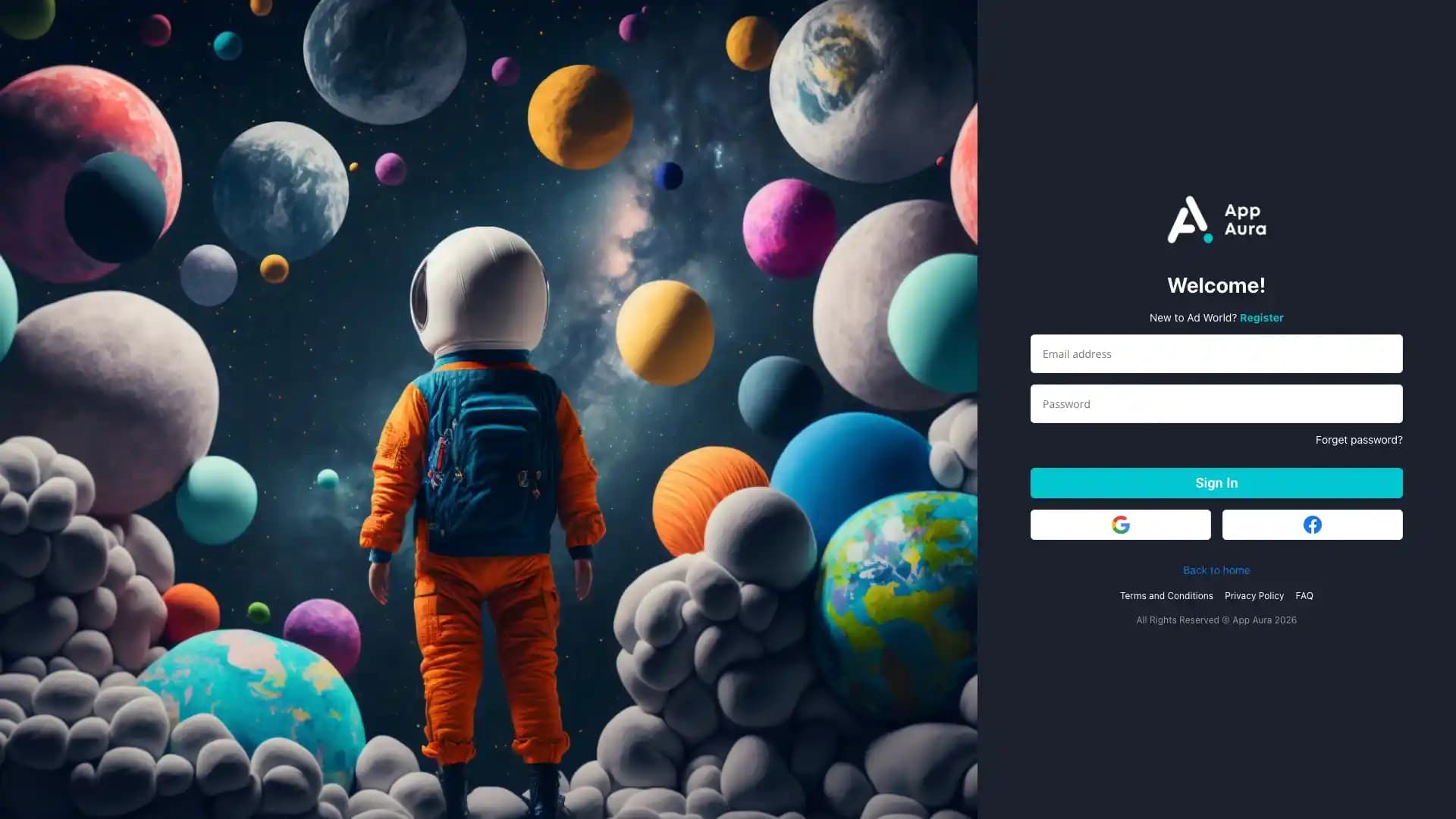 AppAura Dashboard portfolio screenshot